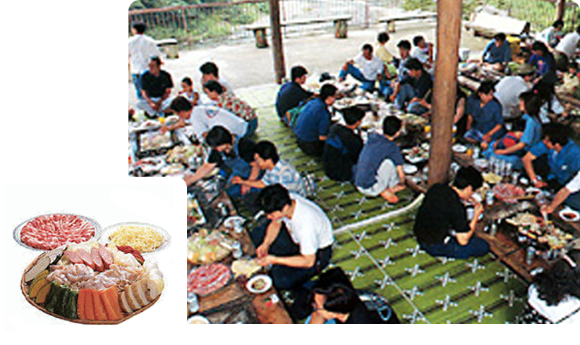 Aコース 屋根付きバーベキュー場